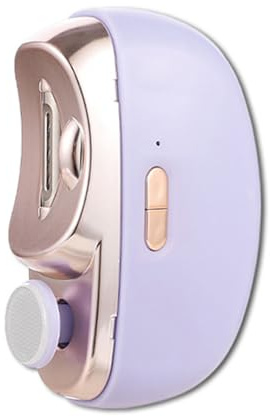 Coupe-ongles électrique 2 en 1, coupe et lime à ongles, coupe-ongles automatique avec lumière LED et stockage des restes d'ongles, tondeuse à ongles rechargeable, pour personnes âgées/bébés