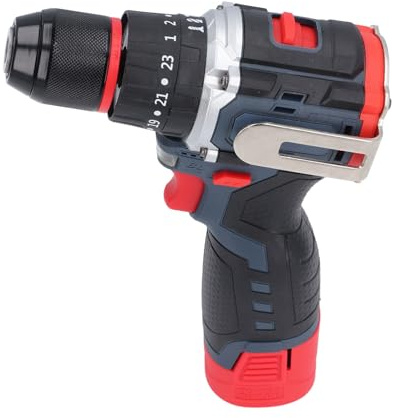 Juego de Taladro Inalámbrico de 18 V, Juego de Herramientas de Taladro Conductor de Taladro Eléctrico de Alta Torsión de 80 N.M con Motor sin Escobillas, 0-650 Rpm, 0-1850 Rpm,