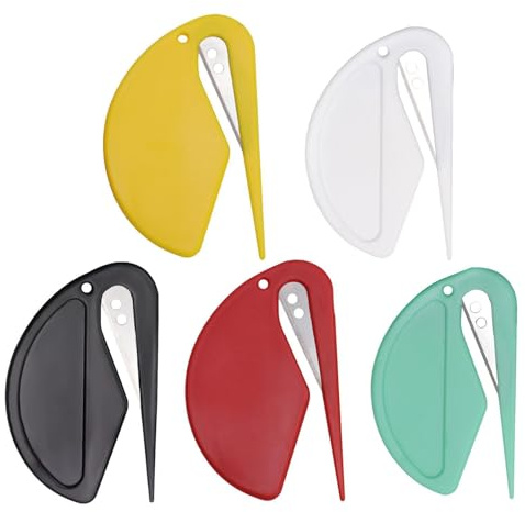 taglierino, coltello multiuso, coltello taglierino, taglierina per buste con lama di rasoio di sicurezza nascosta, tagliacarte retrattile, tagliacarte per donne e uomini e lavoro domest