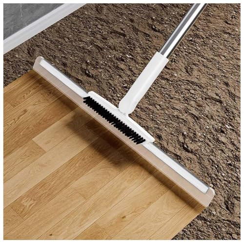 RYJYQYX Escoba Mágica, Multifunción con Mango Largo de 125cm Escoba De Goma para Suelos, Escoba De Goma para Suelos Lisos,Alfombras,Ventanas