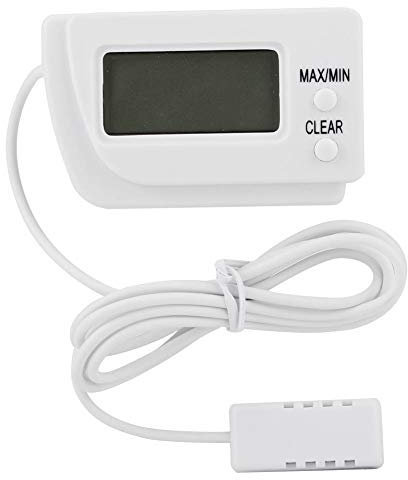 XHTLLO Display LCD Termometro Igrometro per incubatrice per uova digitale con sensore remoto per acquario, pollame, rettili, incubatrice, serra