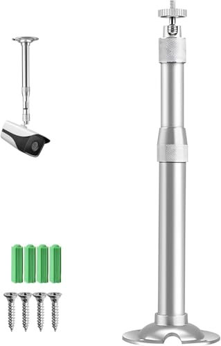 STOUCLA Projektorhalter, Projektor Deckenhalterung, Universal-Projektor-Wandhalterung mit, Beamerhalterung,Verlängerungsstange bis 5 kg, Beamer Halterung Halter, Geeignet zur Wandmontage,20–40 cm