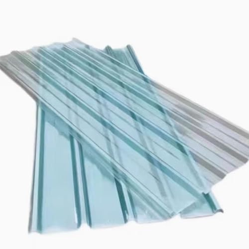 2 mm Transparente Dachplatte,Welldachplatten,Tageslichtpaneele aus Fiberglas,Wärmeisolierende Dachverkleidungsplatte,Regendichte Platte,Leicht zu Biegen und zu Schneiden (0.9x0.7m/35x28in,4 Pcs)