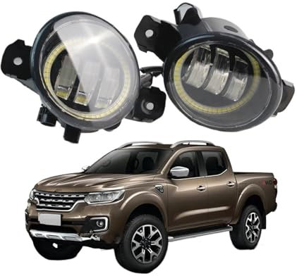 ODKBFG Phare Avant Feu Antibrouillard LED H11 2X30W H11, Feu De Jour DRL 12V Pour Alaska 2017 2018 2019 2020 2021 2022 2023 Feux Avants(Jaune)