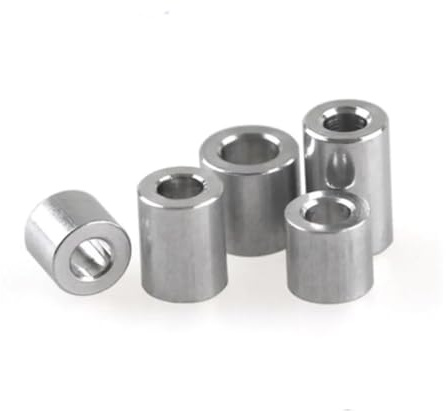 5/10 Uds M3 M4 M5 M6 M8 M10 altura 2mm a 30mm arandela plana de aluminio junta de casquillo de aluminio espaciador separadores sin rosca(M6 10pcs,20mm (L))