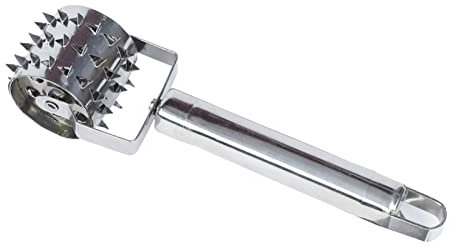 GZKDKZB Meat Tenderizer Hammer Stainless Steel Meat Tenderizer Handheld Rolling Loose Meat Hammer Roller Tendering Steak Beef Pork Kitchen Cooking Tool