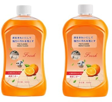 BVSWAKJ Nettoyant for sols - Cirage for parquets et décontamination des Carreaux - Solution de Nettoyage Tout-en-Un(2pcs)