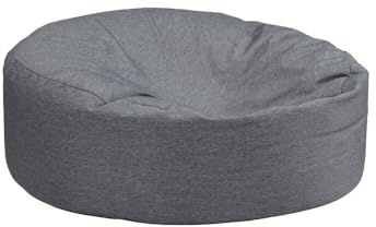Home Deluxe Pouf d'extérieur XXL - Anthracite - Résistant aux intempéries - XXL - Grand pouf d'extérieur