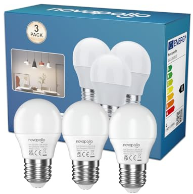 novapollo Bombillas LED E27 Equivalente a 60W, Bombillas de rosca E27 4.2w - 470LM - 2700K, No Regulables, Máxima Eficiencia y Bajo Consum (3)