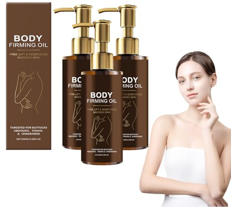 Huile corporelle Glow Remedy à la vitamine E - Soin hydratant et nourrissant pour peaux sèches, pour femmes, mélange non gras à absorption rapide pour les bras, les cuisses et le ventre (3 bouteilles)