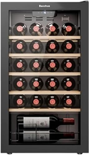 XINRISHENG Cantinetta Vino a Libera installazioneSchermo Digitale della Temperatura con Pannello a sfioramento, Frigorifero Cantina Indipendente,24