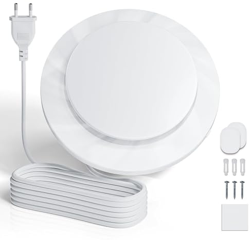 MOCINE Ventilador de baño 100 mm, Potente Ventilador De Pared De Ventilación De 130 m³/h, Ventilador De Baño Silencioso De 12 Vatios, eliminación eficaz de la humedad, instalación sencilla