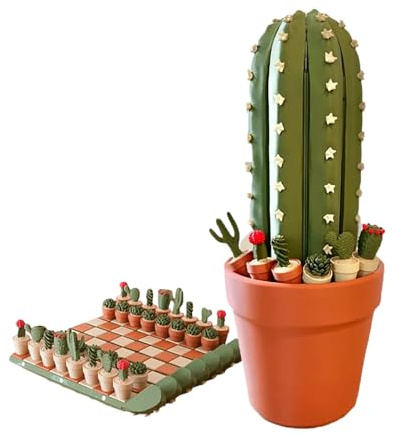 Lot de 32 planches de cactus imprimées en 3D - Planche de voyage enroulable pour les amateurs de plantes succulentes - Compact pour une utilisation en intérieur et en extérieur (vert, 21 cm)