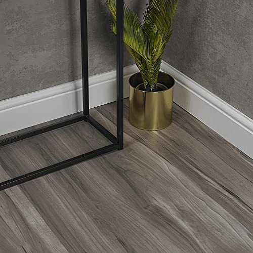 8m² Vinyl Floor Planks Wood Effect Flooring Self Adhesive Tiles Kitchen Floor Lino (Grey Swirl)