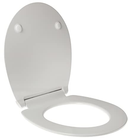Copriwater per POZZI GINORI FANTASIA SLIM TERMOINDURENTE BIANCO cerniera inox