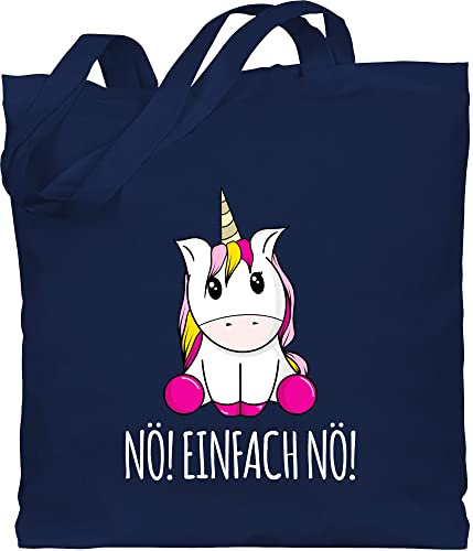 Shirtracer - Baumwolltasche - Einhörner - Taschen - Nö Einfach Nö Einhorn