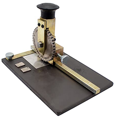 Toplionace Manuelle Metall Deboss Prägemaschine, DIY Metall Prägemaschine, Erkennungsmarken Metallplatten Markierung Prägen Buchstaben Druckwerkzeug (6mm）