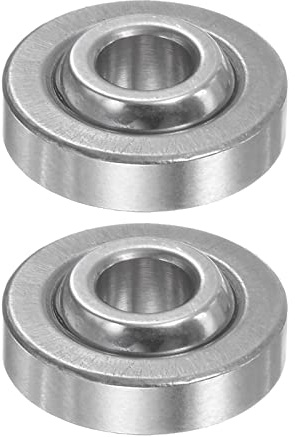 sourcing map 2Stk GE4C Sphärisch Schlicht Lager 4mmx12mmx5mm Versiegelt Sphärisch Radiales Kugellager