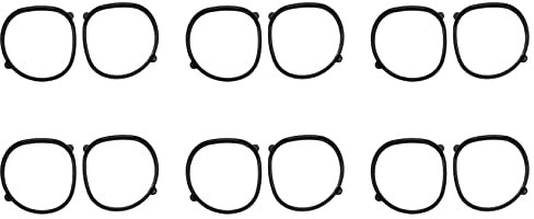 BRIUERG 12x para VR de Lente de Anteojos Magnético Desmontaje Rápido Clip Protección de Lente para Gafas de Realidad Virtual (Sin Lente)