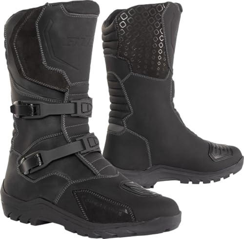 Büse Adventure wasserdichte Motorrad Stiefel, schwarz, 43 | Wasserdicht