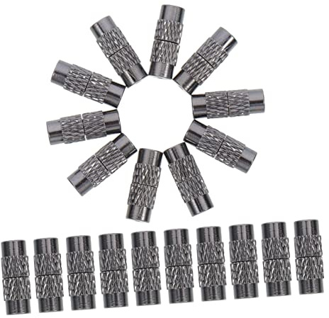 NUOBESTY 50pcs Necklace Screw Clasps Jewelry Connectors DIY Bracelet Accessories Jewelry Tools for Making Charms