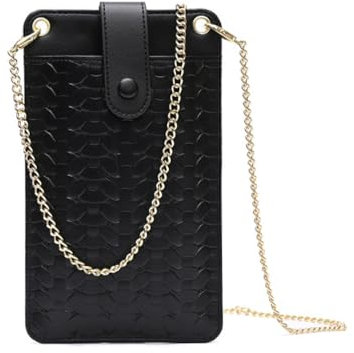 KBRPEY Mini Borsa Tracolla per Cellulare Adornare Borse Mano PU Pelle con Patta Porta Cellulare da Collo Borsa a Tracolla Cinghie Regolabili Staccabili, Borsa Tracolla Donna Piccola