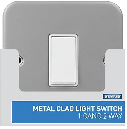 STATUS: Metal Clad Light Switch (1 gang - 2 way) / S1G2WMCLSX5