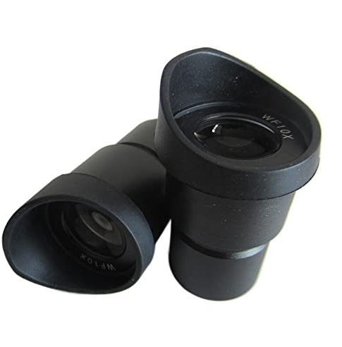 Mikroskop-Zubehör, Mikroskop-Okulare WF10 x 20 mm, Weitwinkel-Stereo-Mikroskop, optisches Okularobjektiv mit Gummi-Augenschutzschalen, Montagegröße 30 mm, Haltbarkeit und zuverlässige Leistung (2