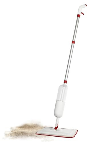 Trapeador de pulverización para suelos, mopa de pulverización con almohadillas lavables, mopa de microfibra con rociador, mopa reutilizable con almohadillas de microfibra, trapeador de suelo con