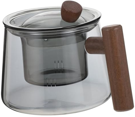 SHOWERORO Tea Pot Stovetop Kettle Small Glass Teapot Kung Fu Tea Pot for Everyday Use