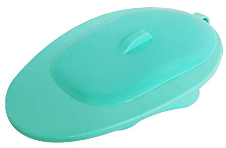 Padella spessa con coperchio portatile WC letto Pan liscio per anziani anziani