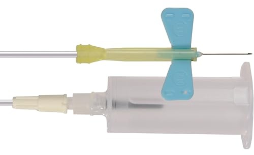 Ensemble de prélèvement veineux BD Vacutainer avec aiguille papillon 23g avec système de sécurité, adaptateur et chemise préassemblée stérile conf. 25 pièces