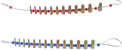 Misuratore di filettatura per l'identificazione delle viti con dado e bulloni Controllo dimensioni filettatura con 30,5 cm e
