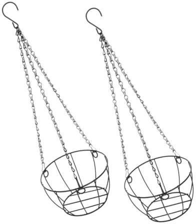 MINAOLULUS 2pezzi Cestino Sospeso Per Piante Da Cestini Rotondi Per Fiori e Succulente Da Appendere Giardino Patio e Balcone Resistente e Versatile Per Interni Ed Esterni