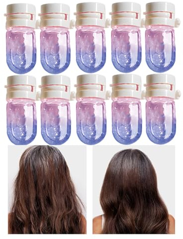 CGACCSD Lot de 10 huiles parfumées pour cheveux courts et longs - Liquide parfumé pour femmes et filles