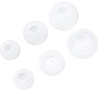 OSALADI 6 Piezas Molde de Silicona Epóxica Redonda para Resina para Diy Colgantes y Accesorios de Manualidades Desmoldeo y Limpieza
