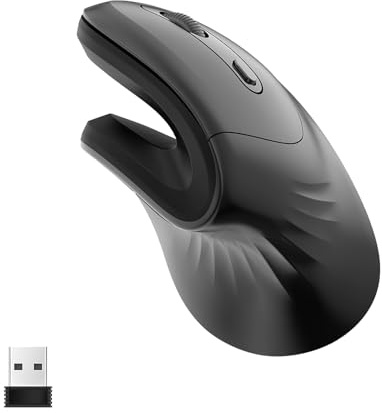 Mouse Verticale, Versione Cablata T27 Design Ergonomico con di Sul Topo Carpale Ergonomico Tunnel Mouse Cablato da Gioco Verticale per Laptop PC Desktop per Laptop (Batteria)