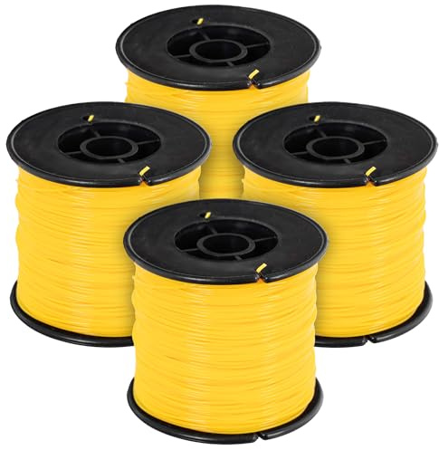 KADAX Lenza da muratore, 100 m x 1 mm, corda da costruzione in poliammide, corda per pavimentazione, corda per pavimentazione (4 pezzi)