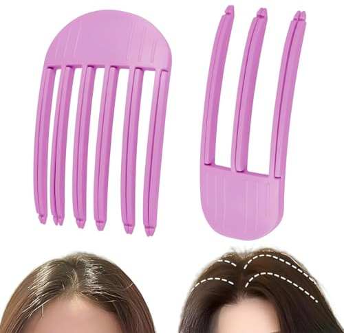 ZZHBOO 2 Unidades Horquillas de Volumen para Cabello, Pinzas para Peinado Alto y Raíz, Estilo Coreano para Flequillo y Mechones, Accesorios de Peluquería