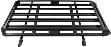 Dachgepäckträger Auto Universal, Dachträger Geschlossene Reling mit Doppelschichtdesign, Aerodynamischem Ablenker, ohne Bohren, 10kg Alu Dachkorb Auto für SUV und Reise (160x100cm 150kg)