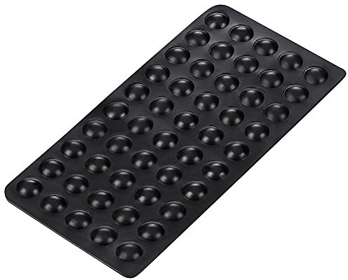 haggiy Tampon élastique - Butées de Protection Auto-adhésif Ø 10 mm | Hauteur: 3,0 mm | Noir (50 Pcs.) | Auto-adhésif, butée de protection, amortisseur pour meubles et portes