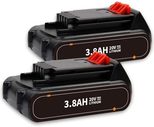 20V/18V 3.8Ah LBXR20 Battery Replacement for Black and Decker BL2018 LBXR2020-OPE LB20 LBX20 BL2018-XJ GKC1825L GTC1850L20 Batteries
