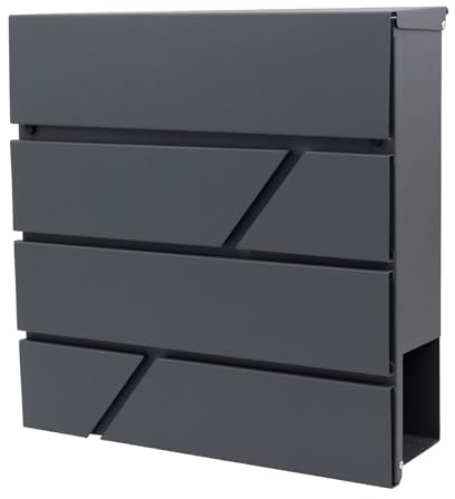 Verda Briefkasten Postkasten Wandbriefkasten Zeitungsrolle Designer Mailboxen 2X Schlüssel SN3640