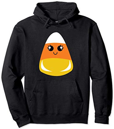 Disfraz de Halloween de Kawaii Candy Corn Easy Sudadera con Capucha