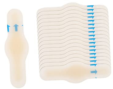 FOYTOKI 15 Stück Fersenpolster Gelpads 65x20mm Selbstklebend Dünn Unsichtbar Fersenschutz High Heel Griffe Komfort Schuhblasen Schutz Für Damen Hohe Absätze