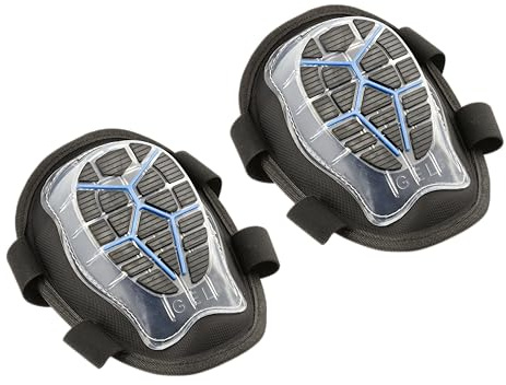HÖGERT TECHNIK Knieschoner Arbeit ODER, Schwarz Kniepolster, 2 Stück Knieschoner Gartenarbeit, Schaumstoff, Flexibel, Kniepolster, Dämpfend, Schützend, Wasserfest, Für Arbeit Handwerk Garten