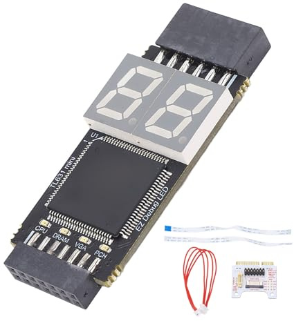 TL631 Motherboard PCIE-Diagnosekarten-Kit, Motherboard-Analysator-Adapter, Diagnosekarte, Kompatibel mit COM DEBUG JDP