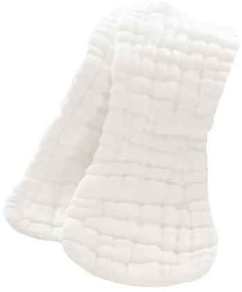 SWOOMEY Reine Baumwolle Mullwindeln Babywindeln Mit Hoher Wasseraufnahme 28x12cm Waschbar Nässeschutz Für Neugeborene Wickelunterlage