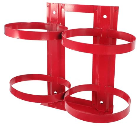 Gadpiparty Supporto Da Parete Per Estintore 5kg Staffa Di Montaggio Resistente e Pratico Per Uso Domestico e Commerciale Doppio Porta Estintore
