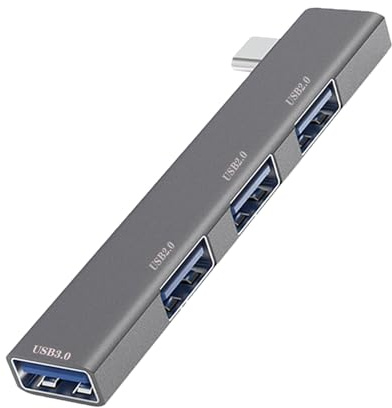 Hub USB – Rallonge USB 4 ports | Répartiteur USB multiport | Plusieurs concentrateurs USB 3.0 | Rallonge USB | Adaptateur d'extension pour ordinateur portable | Adaptateur pour appareils portables et
